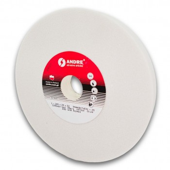 ANDRE FLAT GRINDING WHEEL 200mm x 25mm x 32mm 99A60K7VE01-35 WHITE 