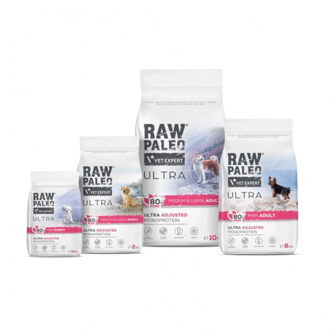 RAW PALEO Ultra Pork Medium & Large Puppy - dry dog food - 10kg