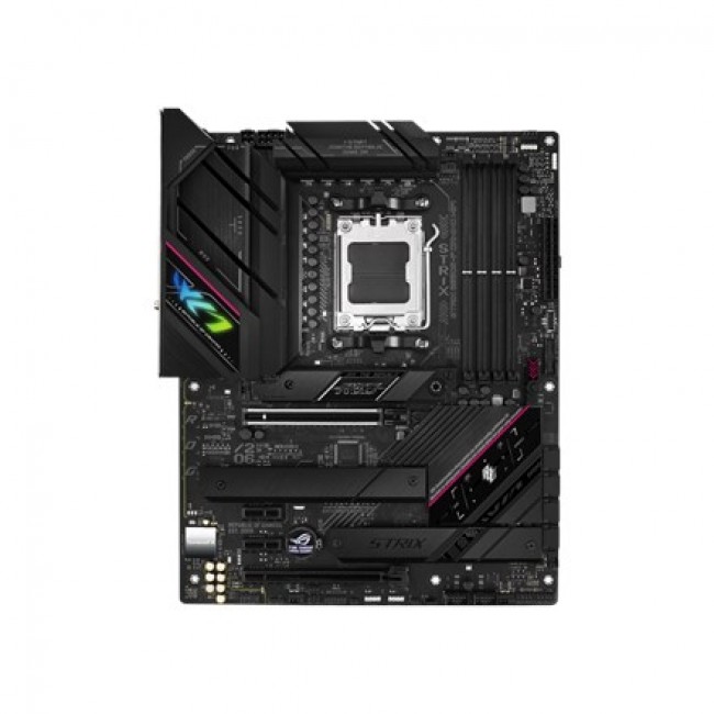Asus | ROG STRIX B650E-F GAMING WIFI | Processor family AMD | Processor socket AM5 | DDR5 DIMM | Memory slots 4 | Supported hard disk drive interfaces SATA, M.2 | Number of SATA connectors 4 | Chipset AMD B650 | ATX Asus | ROG STRIX B650E-F GAMING WIFI | Processor family AMD | Processor socket AM5 | DDR5 DIMM | Memory slots 4 | Supported hard disk drive interfaces SATA, M.2 | Number of SATA connectors 4 | Chipset AMD B650 | ATX