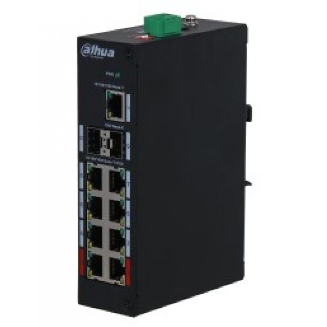 Dahua Technology PFS3211-8GT-120-V2 network switch Unmanaged Gigabit Ethernet (10/100/1000) Power over Ethernet (PoE) Desktop/Wall-Mounting Black