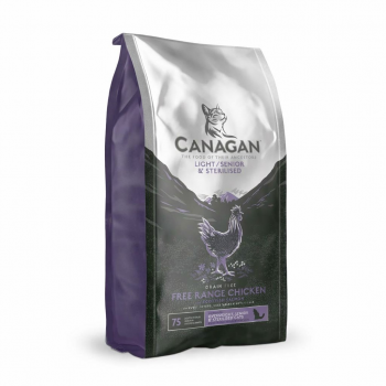 CANAGAN Light & Senior & Sterilised chicken - dry cat food - 4kg