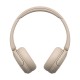 Sony WH-CH520 Headset Wireless Head-band Calls/Music USB Type-C Bluetooth Charging stand Cream