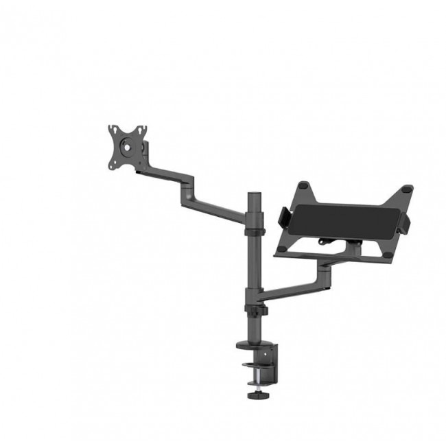 Neomounts DS20-425BL2 Monitor arm with laptop holder 17-27