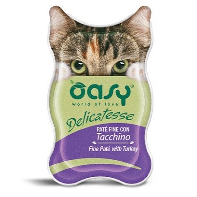 OASY Delicatesse Fine pat with Turkey - wet cat food - 85g