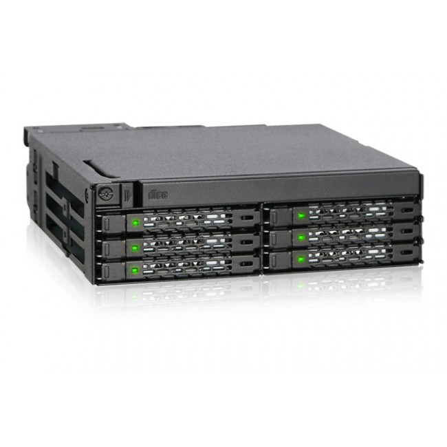 Icy Dock MB606SPO-B drive bay panel Black