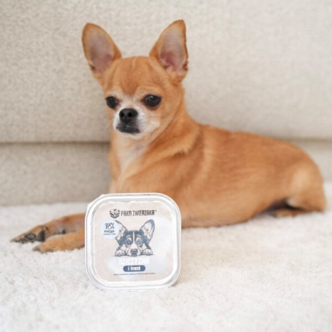 PAKA ZWIERZAKA Game and salmon - wet dog food - 150g