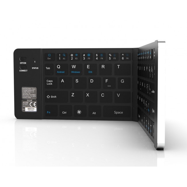 Inca IBK-579BT keyboard Home Bluetooth Metallic, Silver