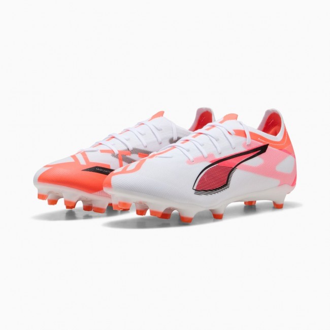 PUMA Ultra 5 Match FG/AG Football Unisex Orange, White