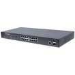 Intellinet 16-Port Gigabit Ethernet PoE+ Web-Managed Switch with 2 SFP Ports, IEEE 802.3at/af Power over Ethernet (PoE+/PoE) Compliant, 374 W, Endspan, 19