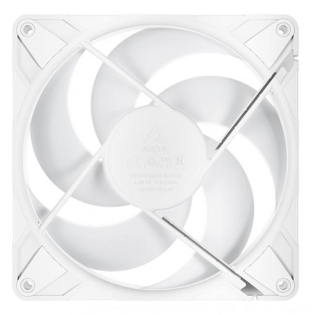 ARCTIC Freezer P14 Pro Reverse A-RGB (White) - 3 Pack - 140 mm A-RGB PWM Fan with Cable Splitter