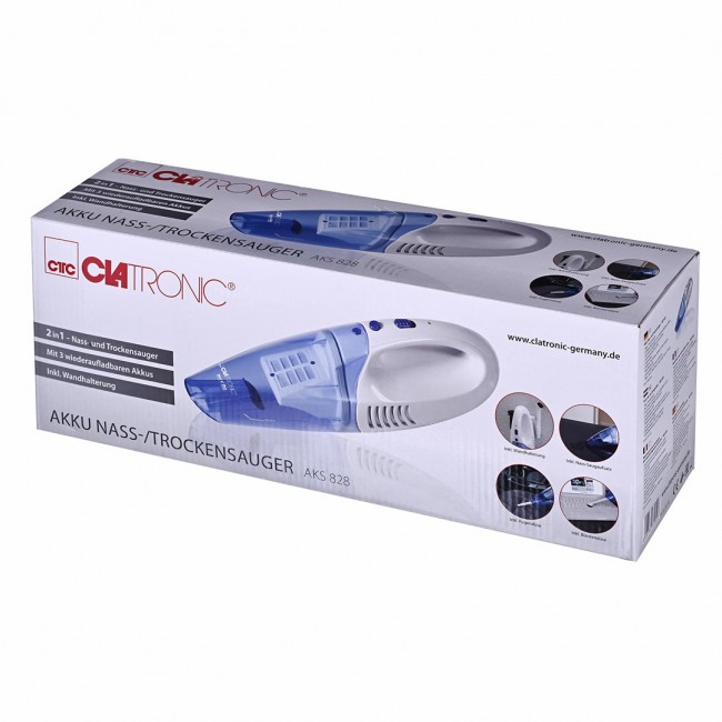 Clatronic AKS 828 handheld vacuum Blue, White Bagless Clatronic AKS 828 handheld vacuum Blue, White Bagless