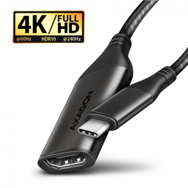 Axagon RVC-HI2M video cable adapter 0.25 m USB Type-C HDMI Black
