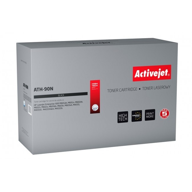 Activejet ATH-90N Toner (replacement for HP 90A CE390A Supreme 10000 pages black) Activejet ATH-90N Toner (replacement for HP 90A CE390A Supreme 10000 pages black)