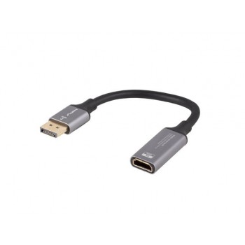 Lanberg AD-DP-HD-04 video cable adapter 0.2 m DisplayPort HDMI Silver, Black