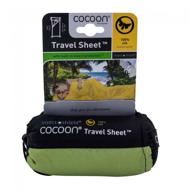 Cocoon IST91 sleeping bag Adult Rectangular sleeping bag Silk Green Cocoon IST91 sleeping bag Adult Rectangular sleeping bag Silk Green