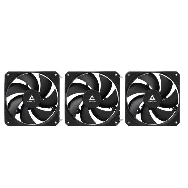 Chieftec CLC-360-VRM-BLK computer cooling system Computer case All-in-one liquid cooler 12 cm Black