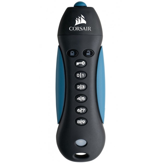 Corsair Padlock 3 USB flash drive 128 GB USB Type-A 3.2 Gen 1 (3.1 Gen 1) Black, Blue
