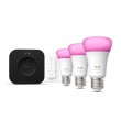 Philips Hue White and colour ambience Starter kit: 3 E27 smart bulbs + Dimmer switch + Bridge Pro