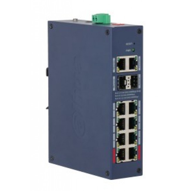 Dahua Technology CHS4212-8GT-110 network switch Managed L2 Gigabit Ethernet (10/100/1000) Power over Ethernet (PoE) Desktop Blue