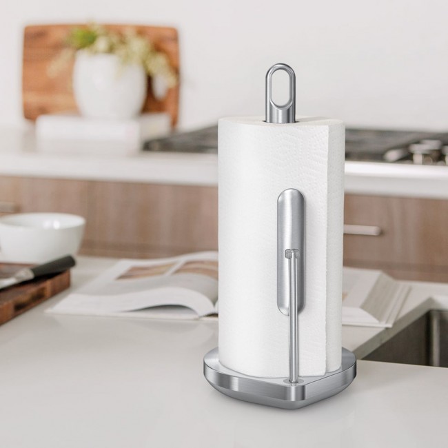 simplehuman KT1203 paper towel holder Tabletop paper towel holder Stainless steel Brushed steel