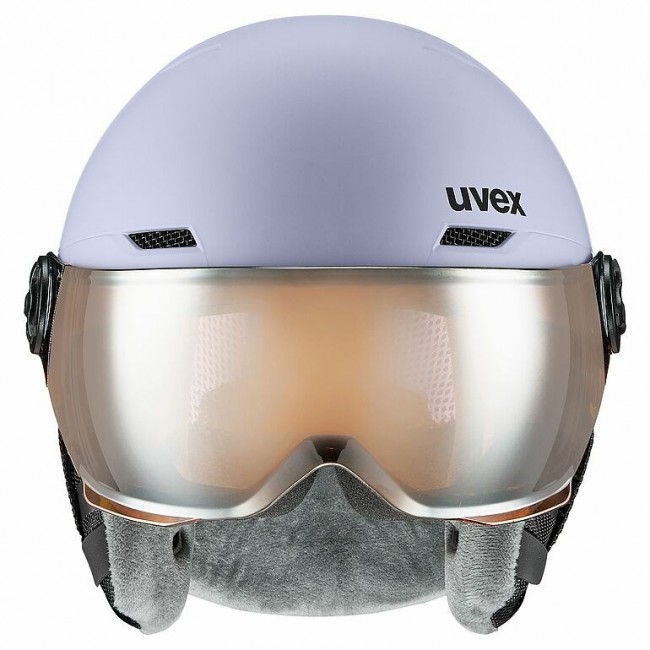 Uvex Skihelm rocket jr visor Lavender