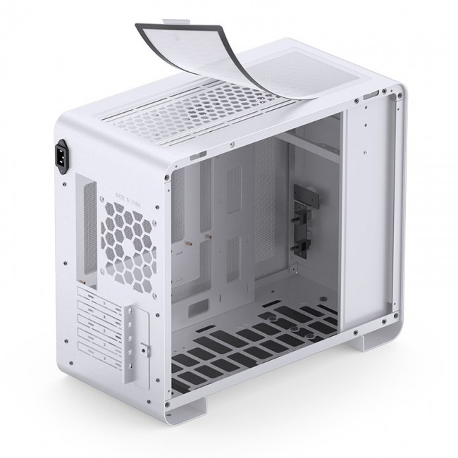 Jonsbo U4 Mini Micro-ATX Case, Tempered Glass - white