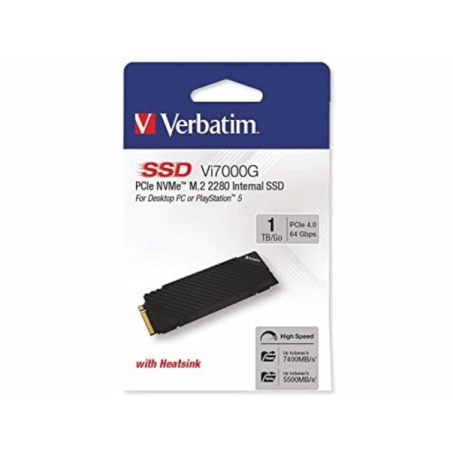 Verbatim Vi7000G PCIe NVMe M.2 SSD 1TB The Ultimate Gaming Solution