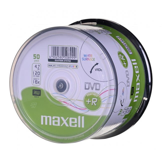Maxell DVD+R 4.7GB 50pcs 50 pc(s) Maxell DVD+R 4.7GB 50pcs 50 pc(s)