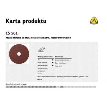 K.FIBRA DISC 125 gr. 24 CS561 /25pcs