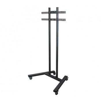 B-Tech Large Universal Flat Screen Trolley / Floor Stand (VESA 800 x 600) - 1.8m 50mm Poles