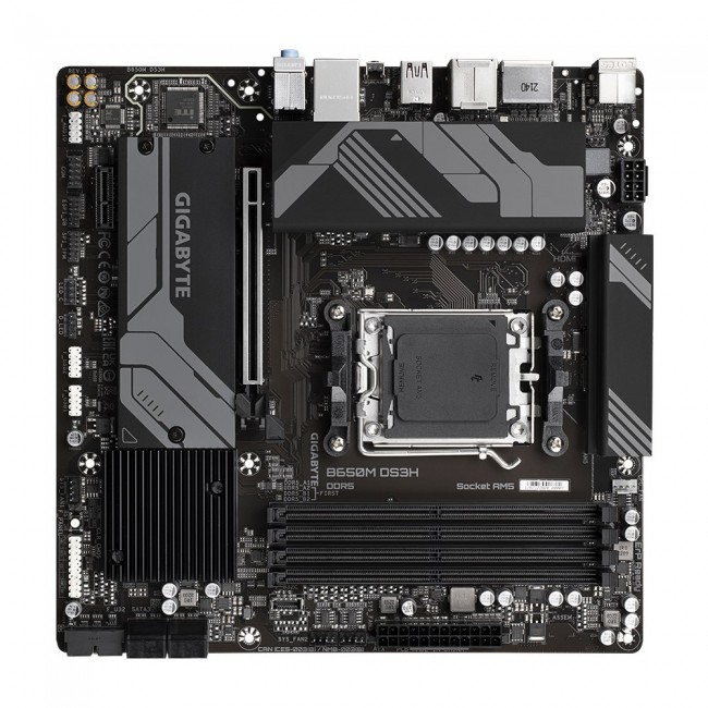 Gigabyte B650M DS3H Motherboard - Supports AMD Ryzen 8000 CPUs, 6+2+1 Phases Digital VRM, up to 8000MHz DDR5, 2xPCIe 4.0 M.2, 2.5GbE LAN , USB 3.2 Gen 2 Gigabyte B650M DS3H Motherboard - Supports AMD Ryzen 8000 CPUs, 6+2+1 Phases Digital VRM, up to 8000MHz DDR5, 2xPCIe 4.0 M.2, 2.5GbE LAN , USB 3.2 Gen 2