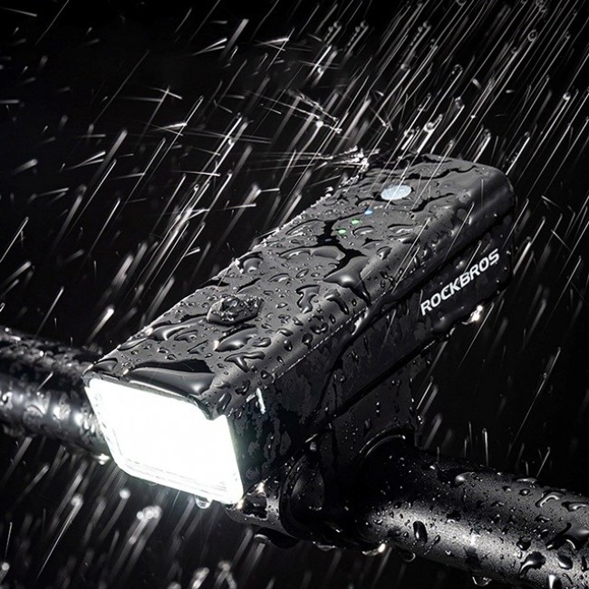 Rockbros Bike light + USB-C - USB-A cable 260 lm Black Rockbros Bike light + USB-C - USB-A cable 260 lm Black