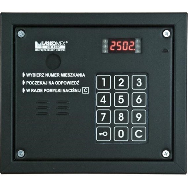 Laskomex CP-2503R black Audio panel with RFID key reader Laskomex CP-2503R black Audio panel with RFID key reader