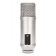 R DE Broadcaster Silver Studio microphone