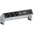Bachmann 3x Schuko 2x CAT6 1x HDMI, 1x USB3.0 power extension 1.5 m 3 AC outlet(s) Black, Stainless steel Bachmann 3x Schuko 2x CAT6 1x HDMI, 1x USB3.0 power extension 1.5 m 3 AC outlet(s) Black, Stainless steel