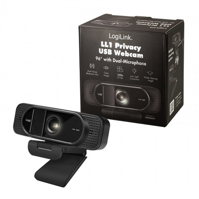 LogiLink UA0381 webcam 1920 x 1080 pixels USB 2.0 Black LogiLink UA0381 webcam 1920 x 1080 pixels USB 2.0 Black