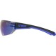 UVEX Equate cycling glasses, black/blue matt/mirror blue