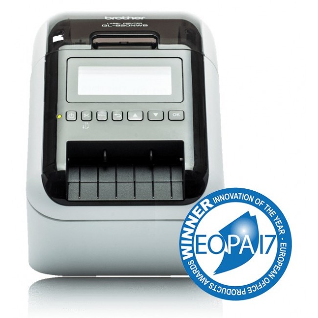 Brother QL-820NWBC label printer Direct thermal Colour 300 x 300 DPI 176 mm/sec Wired & Wireless Ethernet LAN DK Wi-Fi Bluetooth Brother QL-820NWBC label printer Direct thermal Colour 300 x 300 DPI 176 mm/sec Wired & Wireless Ethernet LAN DK Wi-Fi Bluetooth