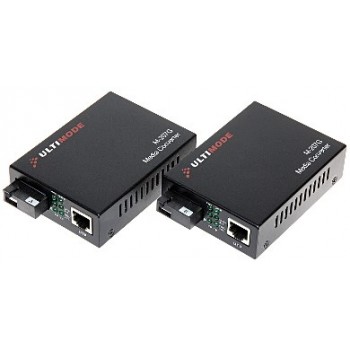 Single-mode media converter set M-207G