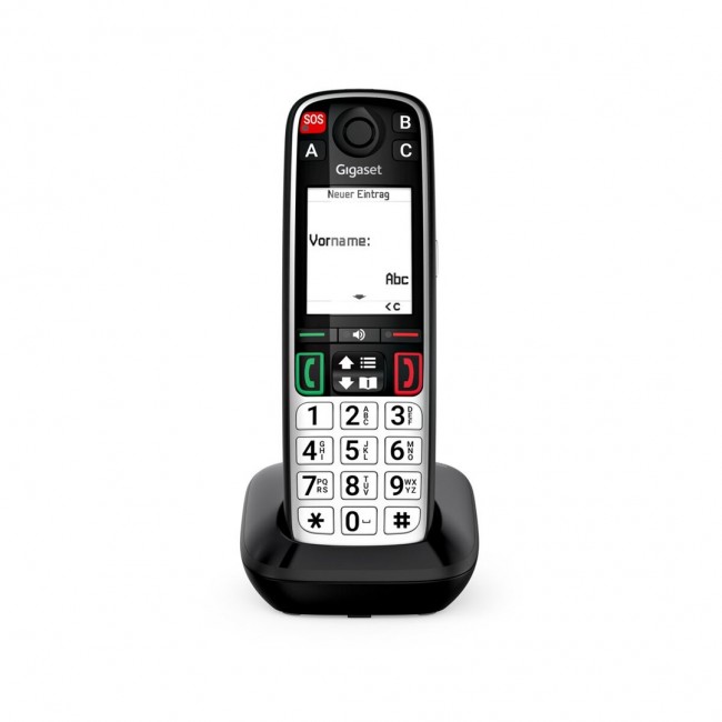 Gigaset EASY 500 Analog/DECT telephone Caller ID Black, Silver
