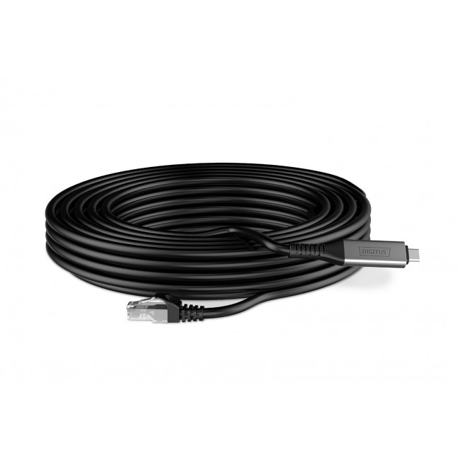 Digitus USB-C - RJ45 Ethernet cable, 1Gbit/s, 10m