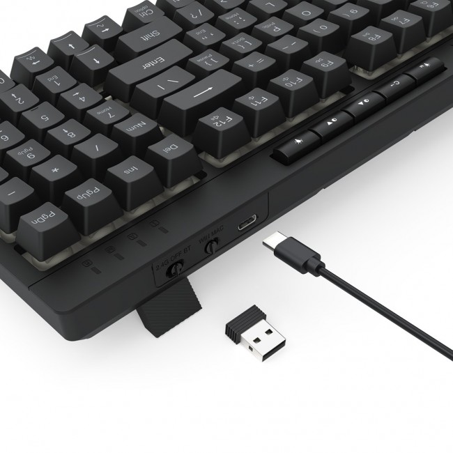 REDRAGON K515RGB-PRO keyboard USB + RF Wireless + Bluetooth Black