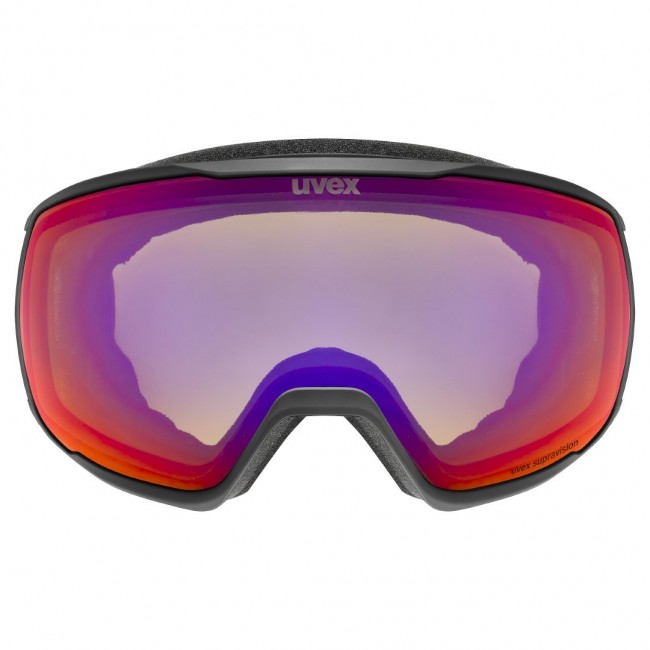 Uvex 5501922130 winter sport goggles Black Unisex Mirror Spherical lens