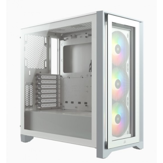 Corsair iCUE 4000X RGB Midi Tower White Corsair iCUE 4000X RGB Midi Tower White