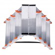Krause Dopplo double-sided step ladder silver Krause Dopplo double-sided step ladder silver