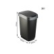 ROTHO Twist Silver - trash bin 25l