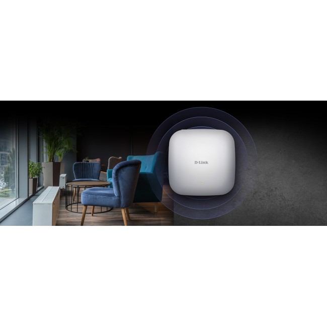 D-Link AX1800 Wi-Fi 6 Dual-Band PoE Access Point D-Link AX1800 Wi-Fi 6 Dual-Band PoE Access Point