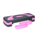 REBEL ACTIVE Step for aerobics and fitness exercises, 3 levels, gray-purple