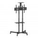 Manhattan TV & Monitor Mount, Trolley Stand, 1 screen, Screen Sizes: 37-65