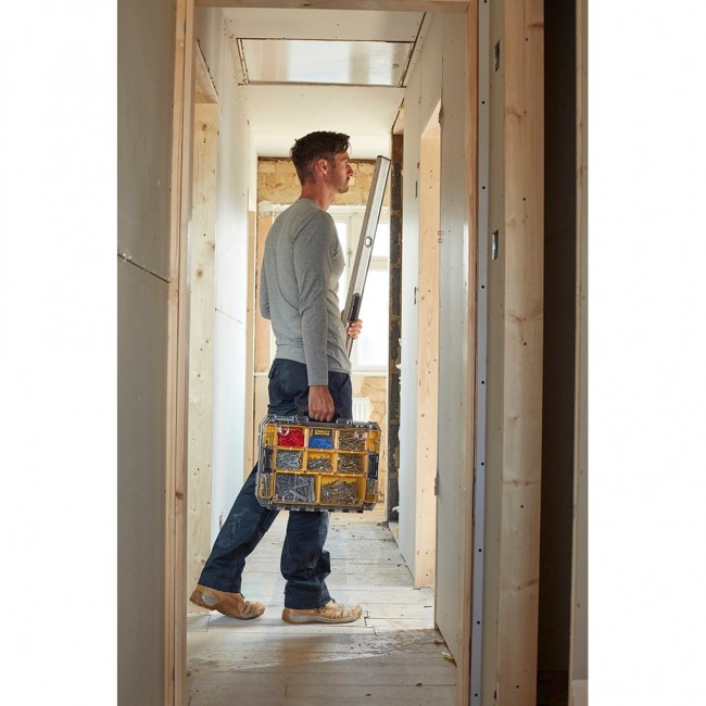 Stanley FMST82967-1 small parts/tool box Metal, Polycarbonate (PC) Black, Transparent, Yellow